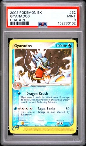 2003 POKEMON EX DRAGON #32 GYARADOS PSA 9