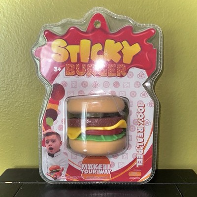 New PPNC STICKY BURGER sensory fidget toy 100% real peel make it your way