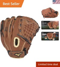 Youth Baseball Glove 11" with PowerClose - Full Grain Leather for Ages 7-8