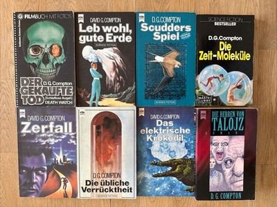 8x D. G. Compton, Heyne SF, Krokodil Zerfall Spiel Leb Wohl Verrücktheit Tod