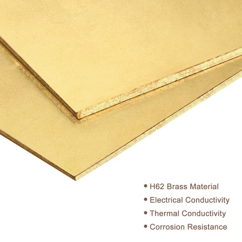 Craft Brass With Film Uxcell Brass Sheet Metal Film Attached