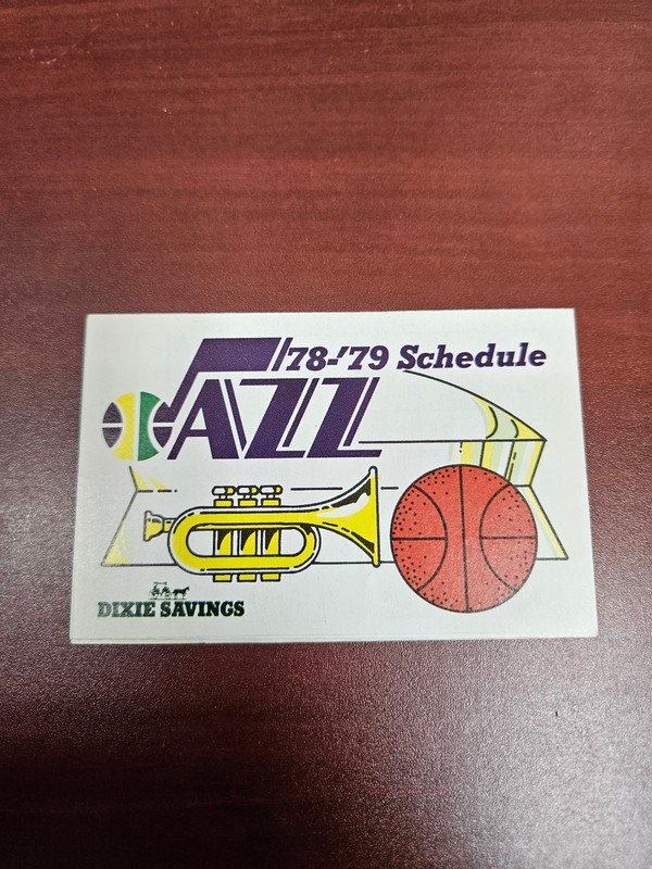 ES25 New Orleans Jazz 1978/79 NBA Basketball Pocket Schedule - Dixie Savings