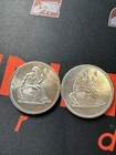 (2) Vintage Seated Liberty 1 Troy oz .999 Fine Silver Round Ounce 2oz Total
