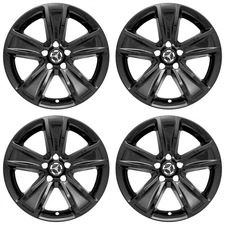 4 New 18" Black Wheel Skins Hub Caps Full Rim Covers for 2015-2018 Dodge Charger