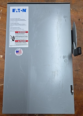 Eaton DG222NRB General Duty Safety Switch 60 Amp 120/240V Type 3R Enclosure
