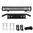 20inch Triple Row LED Light Bar Combo Beam + 23'' Number Plate Frame + Wiring