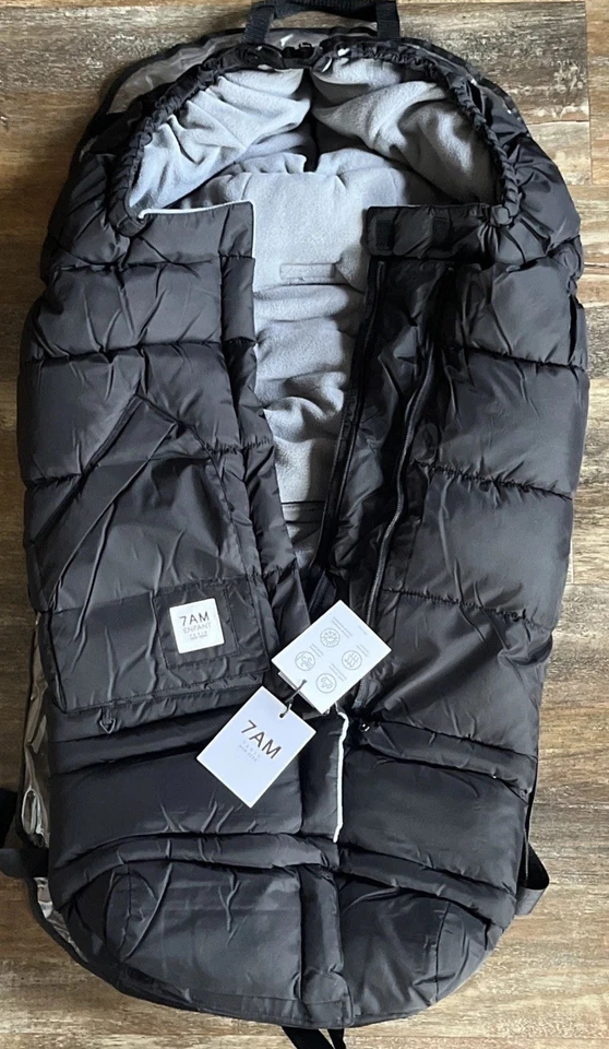 Cobertor infantil 7AM 212 Evolution carrinho/assento de carro Footmuff preto 6M-4T - Imagem 3 de 4