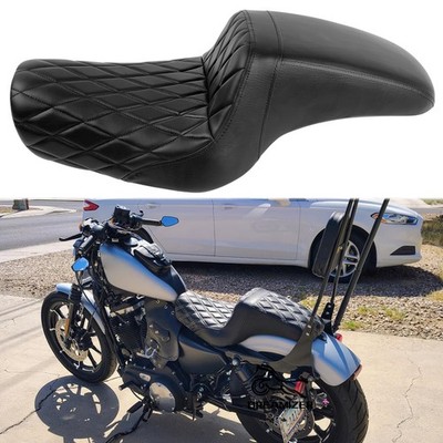 For Harley Sportster XL Iron 883 1200 2004-23 Driver Rider Passenger Two-up Seat