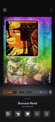 Topps WWE SLAM *DIGITAL* - Color Splash Rainbow Relic - Bronson Reed