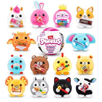 Snackles Small Sized 14 cm by ZURU Cuddly Squishy Comfort Plush with License Sna