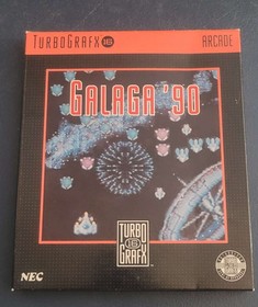 Galaga '90 TurboGrafx-16 CIB with Case, Box, Manual
