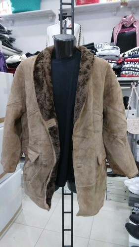 Schafleder Shearling Man Brown aus Echtem Leder Vintage Gr. 52 Mon 873 Lz - Bild 2 von 9