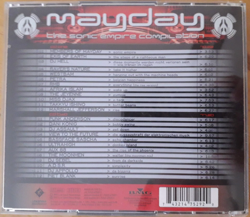 Mayday - Sonic Empire:  Members of Mayday, Westbam, Raver´s Nature, RMB, DJ Hell - Bild 2 von 2