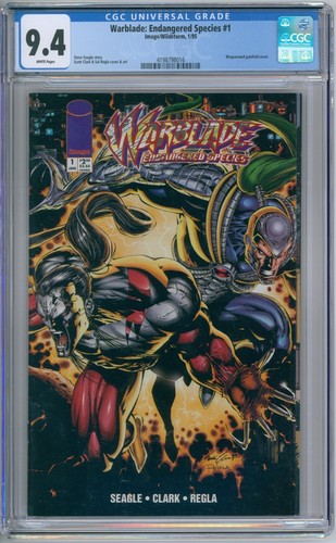 Cómics de Warblade: Endangered Species 1995 con imagen de 9,4 casi nuevo con clasificación CGC 1 - Imagen 1 de 2