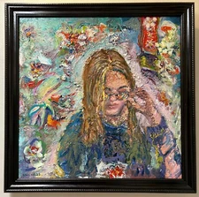 The Girl with Kaleidoscope Eyes, Original Oil Paintings, by Van Ness