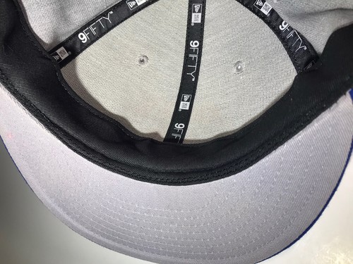 New York Knicks New Era Heather Gray 9FIFTY NBA Cap Official 950 Snapback Hat - Picture 9 of 12