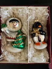 YOUR CHOICE Hallmark Keepsake Blown Glass Ornament Santa Snowman Stars