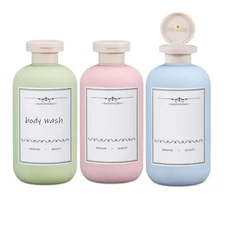 refillable Travel Shampoo and Conditioner Bottles Refillable Travel Shampoo B...