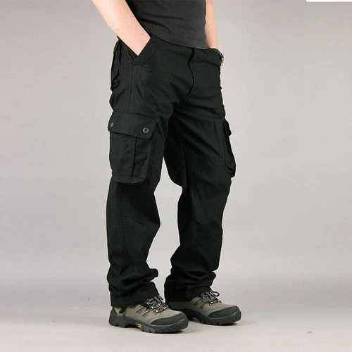 Men's   Outdoor Pocket Pants Tactical Cargo Army Work Trousers Plus Size - Picture 8 of 27