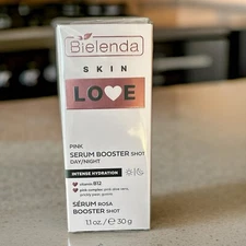 Bielenda Skin Love Pink Serum Booster Shot Day/Night  New Sealed 1.1 fl oz