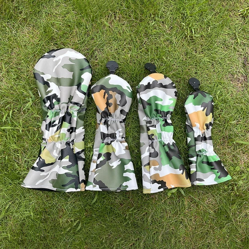 Cubiertas de cabeza de madera de camuflaje para golf de golf cubierta de cabeza de PU para conductor madera de calle híbrida - Imagen 19 de 30