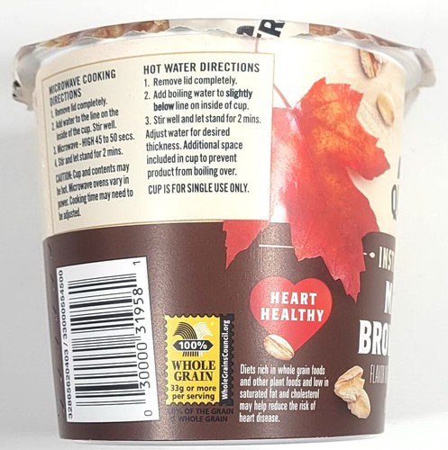 10 Pack Quaker Maple & Brown Sugar Instant Oatmeal Cups 1.69 oz Each - Picture 5 of 5