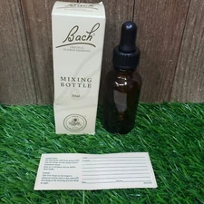 Bach Flower Essences ONE EMPTY Mixing Bottle - Amber Glass with Dropper - 30ml