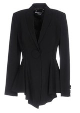 Givenchy Black Stretch Cady Jacket With Peplum, 2019