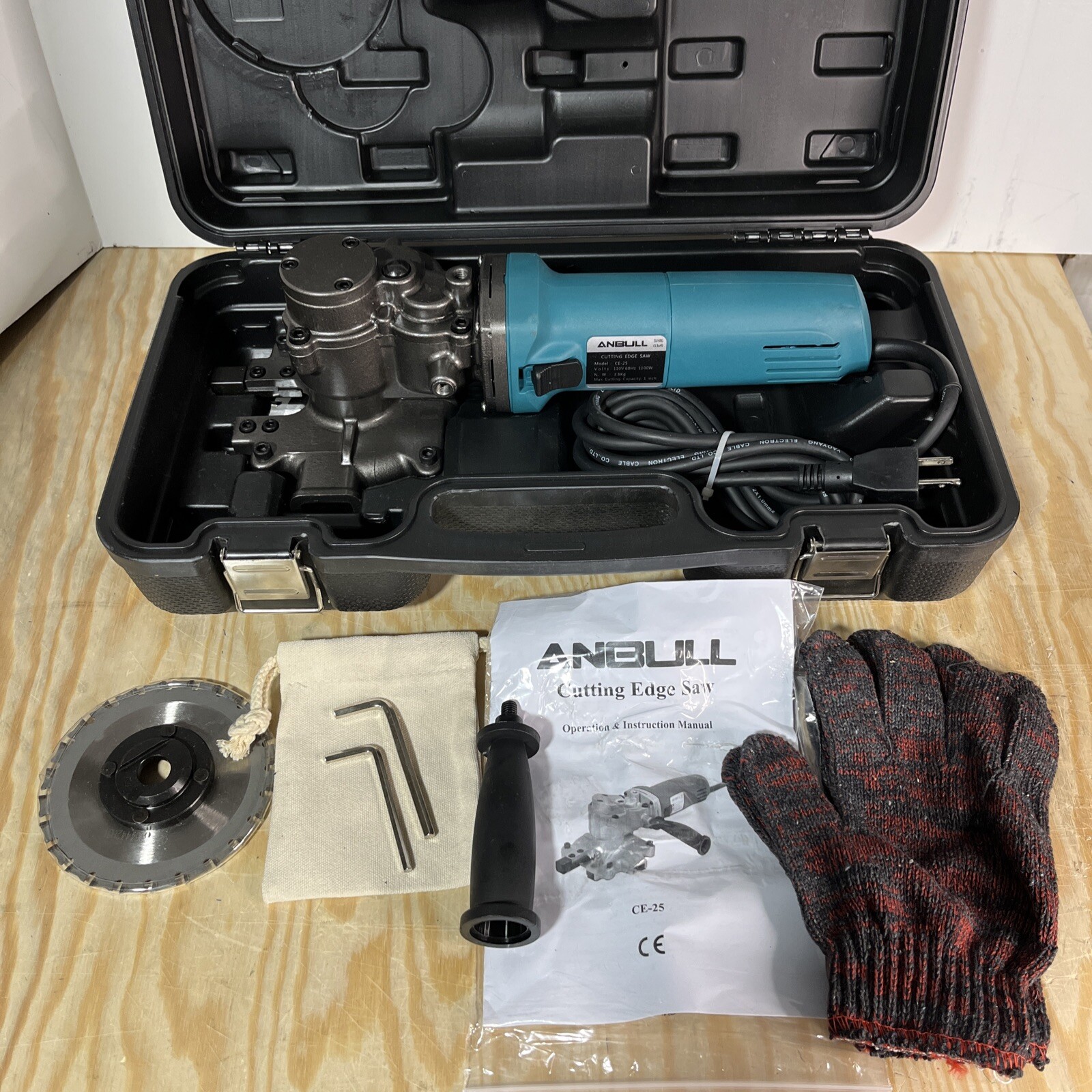 Anbull Electric Rebar Cutter 1100W, Rebar Cutting Edge Saw up to 1 Inch