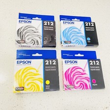4PK Genuine Epson 212 Black Color Ink Cartridge XP-4105 WF-2850 XP4100 WF-2830