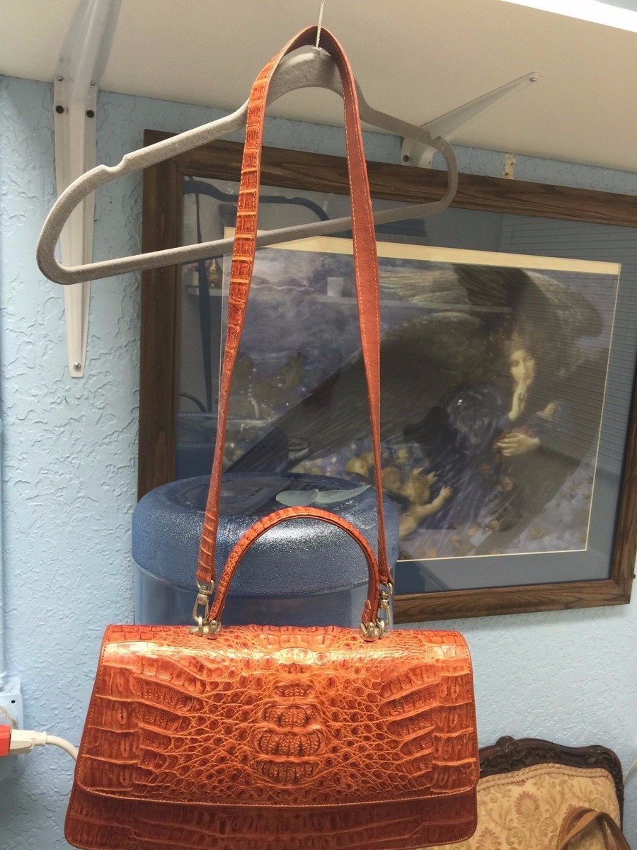 New 100% Authentic Full Crocodile Hornback Bag by RIVER | eBay
