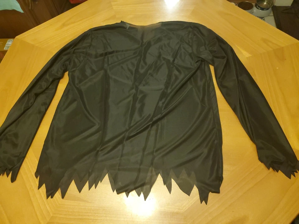 Camisa THE GHOUL TRANSPARENTE HALLOWEEN DENTADA Disfraz Cine Secretos PIRATA SEGADOR NUEVO Foto 2 de 4