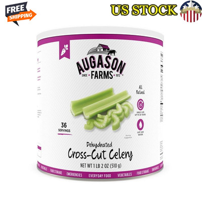 Dehydrated Cross-Cut Celery 18 OZ Ready To Use Gluten-Free Shelf-Stable Can Hot
