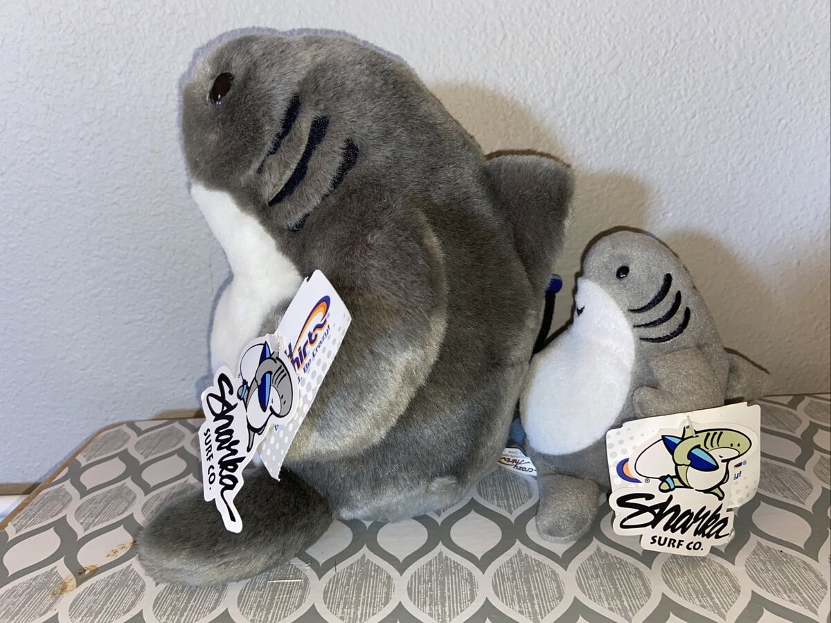Sharka Crazy Shirts Hawaii Surf Co Surfboard Plush Gray Sharka Crazy Shirts Hawaii Surf Co Surfboard Plush Gray