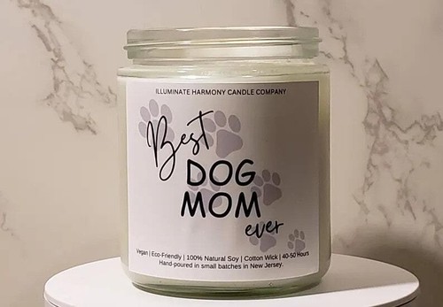 Best Dog Mom Ever Candle | Mom Candles | Personalized Candle Gift | Birthday - Picture 2 of 7