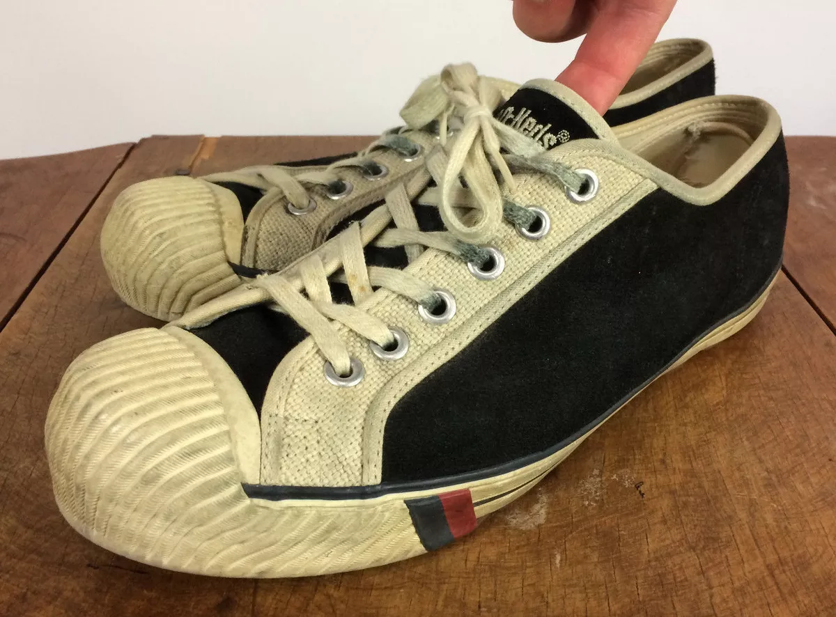 Rare Vintage s s Shell Toe Pro Keds Leather Canvas Low Athletic Shoes  USA