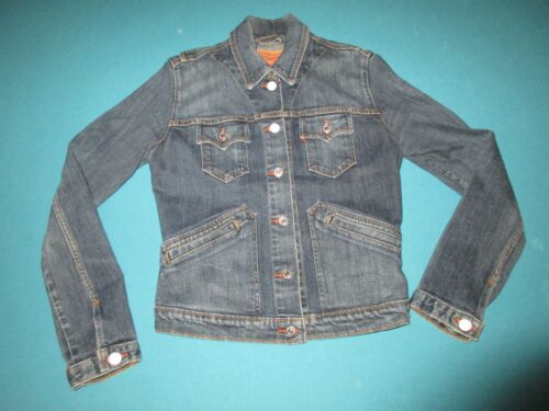 LEVIS Womens Denim Jean Trucker Jacket Size Small S | eBay