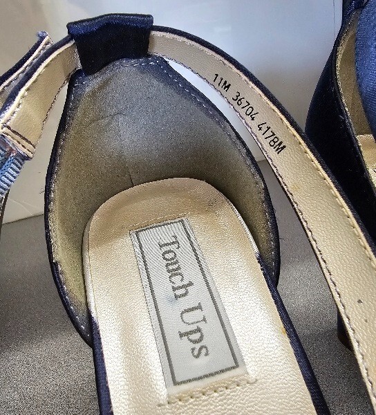 Touch Ups® Jenna Marine Blue Wedding Shoes Blue Wedge Blue Bridal