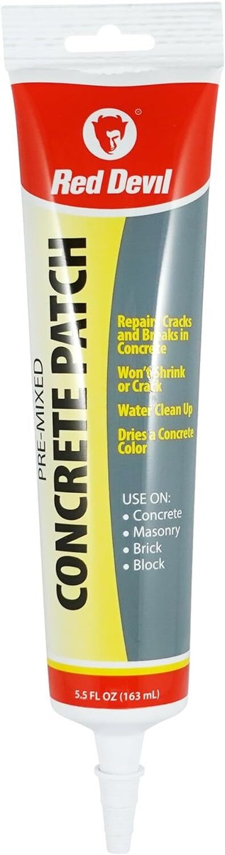 Red Devil 0645 Pre-Mixed Concrete Patch, 5.5 Oz Squeeze Tube