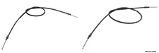 2 x Parking Handbrake Cable Rear For CITROËN XSARA PICASSO 1999-12 HLR/CT/025AB