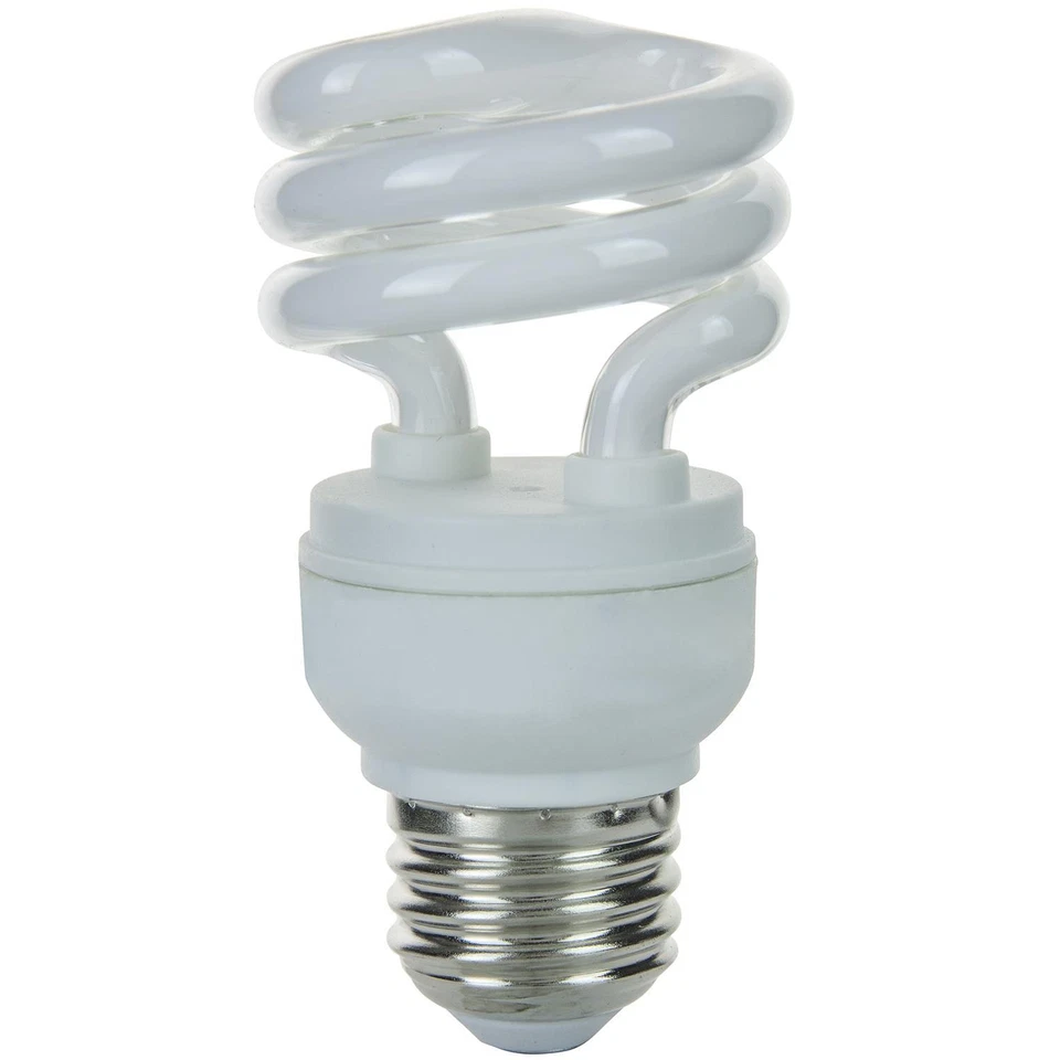 Sunlite SMS9/41K 9W T2 Mini Spiral CFL Light Bulb E26 Base 41K Cool White - 6PK - Image 2 of 2