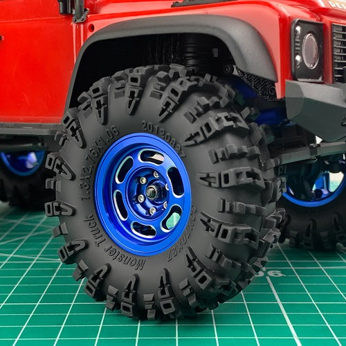 1.3" Beadlock Wheel Rim Aluminum For 1/18 TRX4M 1/24 SCX24 Redcat Ascent RC Car - Picture 3 of 58