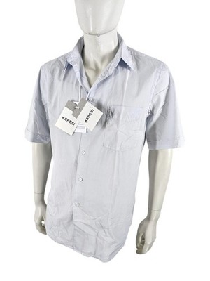 Aspesi Casual Short Sleeve Shirt with Breast Pocket for Men Size 42 NEW