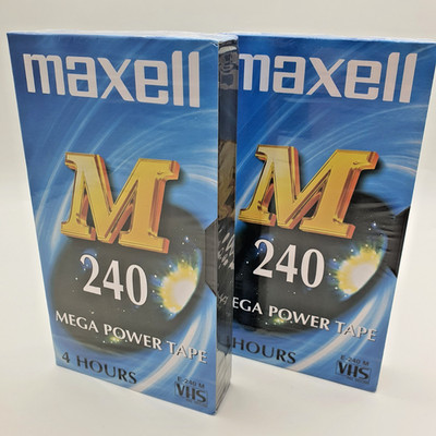 Maxwell 2er Pack VHS Videokassetten 240 Minuten, OVP in Folie