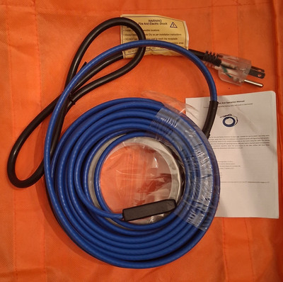 30 ft Self Regulating 120V Pipe Heating Cable for Pipe Freeze Protection