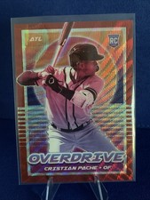 2021 Panini Chronicles Overdrive Hyper Prizm Christian Pache RC Rookie #005/199
