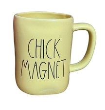 Rae Dunn Yellow "Chick Magnet" Ceramic Coffee Mug Fun Farmhouse Style 14 Oz