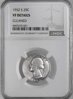 1932-S  25C WASHINGTON SILVER QUARTER  NGC VF DETAILS "CLEANED" #8405239-041