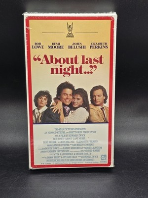 About Last Night... (VHS) New Sealed Rob Lowe Demi Moore James Belushi Perkins