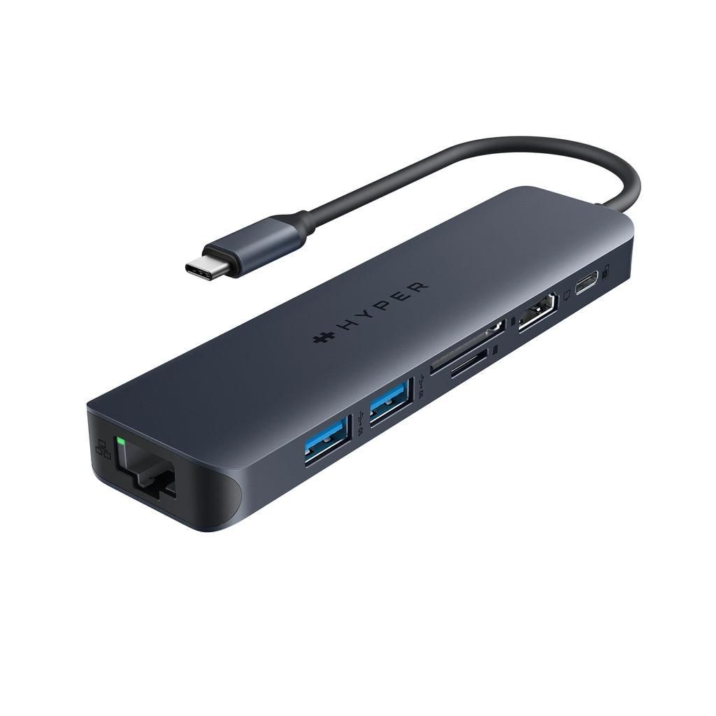 Hyper HD4003GL USB-C Hub – 7-Port 4K 60Hz HDMI 100W PD 10Gbps SD